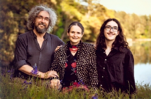 Marielle Audet with husband Mead Simon & son Shoghi